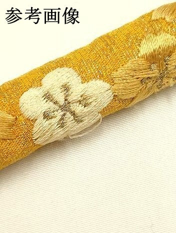 平和屋本店●和装小物 帯締め・帯揚げセット 振袖用 総絞り 刺繍 丸ぐけ 流水花文 金糸 金彩 撚り房 正絹 逸品 AABC4399ay