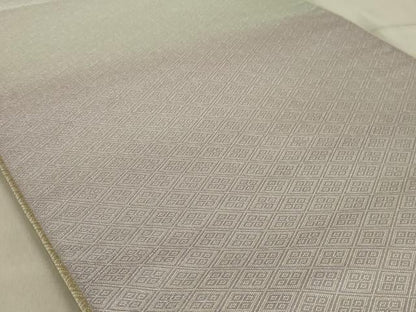 平和屋着物◎佐賀錦　全通柄袋帯　霞文　銀糸　正絹　逸品　AABC4424ou