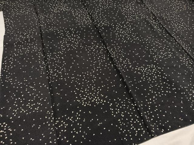 平和屋着物●上質な小紋　霞文　正絹　逸品　AABC4446ph