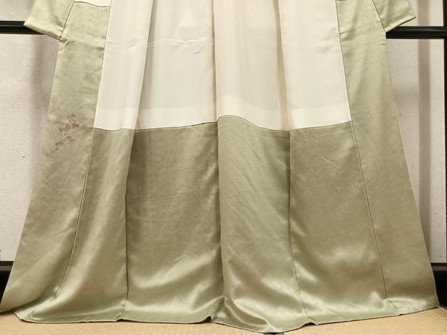 平和屋着物●訪問着　刺繍　童子　風景　松竹梅　暈し染め　金彩　正絹　逸品　AABC4456ph