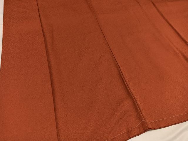 平和屋着物●上質な色無地　雀茶色　正絹　逸品　未使用　AABC4476ph