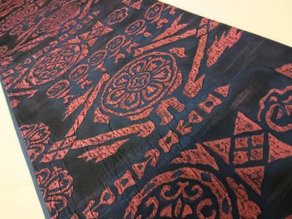 平和屋着物◎全通柄袋帯 ふくれ織 花菱文 正絹 逸品 AABC4585yx
