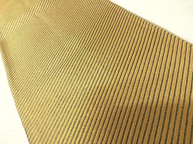 平和屋着物◎佐賀錦　六通柄袋帯　斜縞　正絹　逸品　AABC4599yx