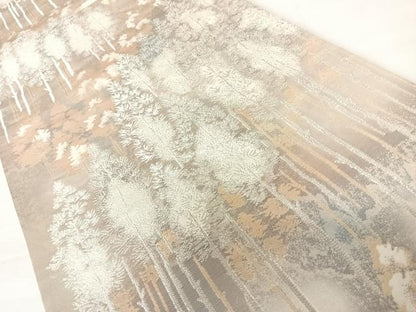 平和屋着物◎六通柄袋帯　京洛錦　二重引箔袋帯　正絹　逸品　AABC4630yx