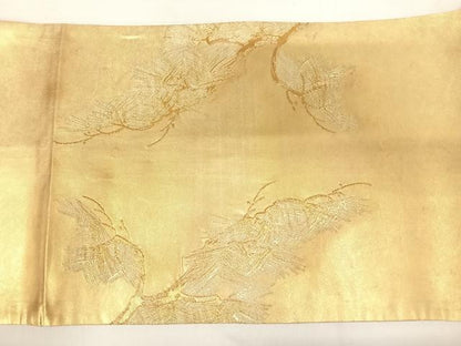 平和屋着物◎太鼓柄袋帯　浜松文　金糸　正絹　逸品　AABC4640yx