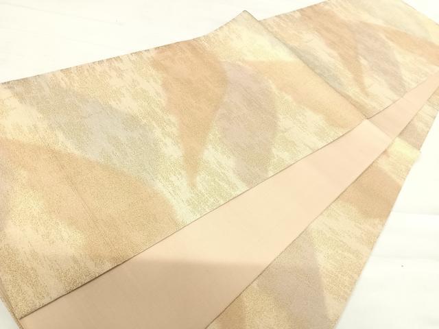 平和屋着物◎砂子綴れ　全通柄袋帯　遠山文　金糸　正絹　逸品　AABC4642yx