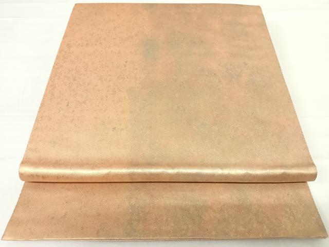 平和屋着物◎六通柄袋帯　霞文　引箔　正絹　逸品　AABC4692yx