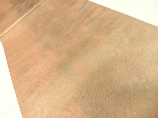 平和屋着物◎六通柄袋帯　霞文　引箔　正絹　逸品　AABC4692yx