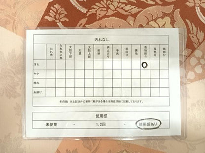 平和屋着物◎六通柄袋帯　切嵌花鳥文　金糸　正絹　逸品　AABC4712yx