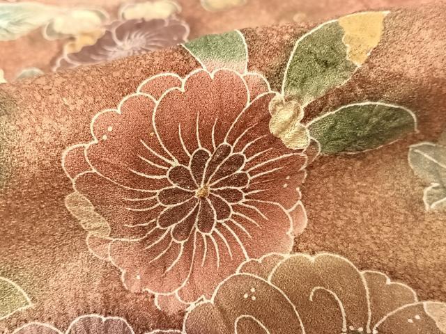 平和屋着物●訪問着　辻が花　絞り　暈し染め　金彩　正絹　逸品　AABC4816zg