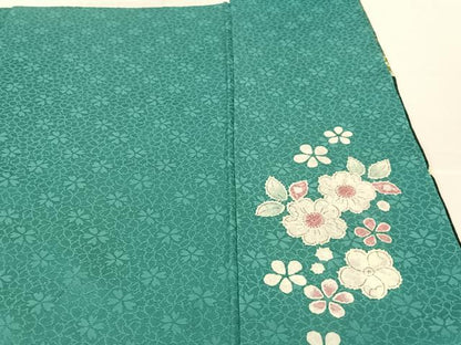 平和屋着物●越後十日町の一流染匠 桐屋・翠山工房 徳永憲峯 振袖 辻が花 絞り 暈し染め 金彩 銀通し地 ロング丈 正絹 逸品 AABC4822zg