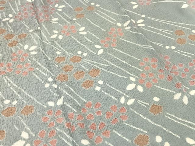 平和屋着物●訪問着　絞り　枝垂れ花文　　正絹　逸品　AABC4829zg