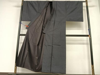 平和屋着物●男性　本場大島紬　アンサンブル　亀甲文　正絹　逸品　AABC4849zg