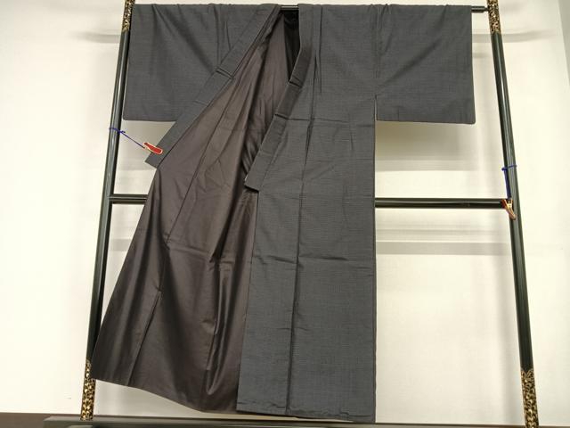 平和屋着物●男性　本場大島紬　アンサンブル　亀甲文　正絹　逸品　AABC4849zg