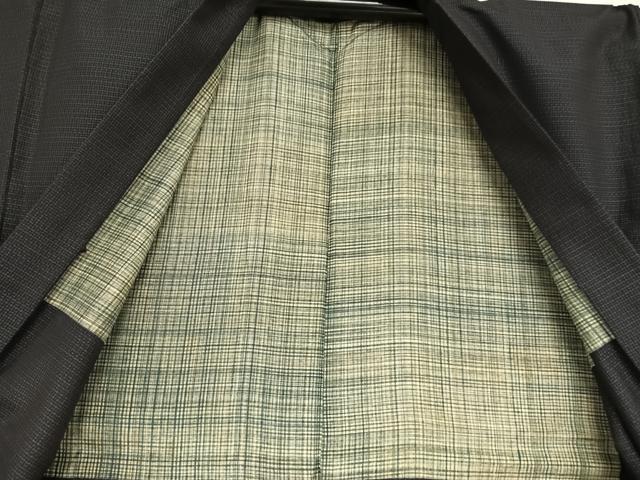 平和屋着物●男性　本場大島紬　アンサンブル　亀甲文　正絹　逸品　AABC4849zg