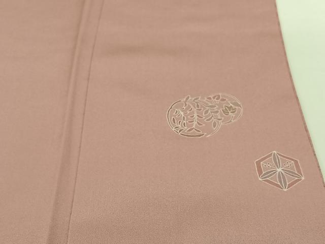 平和屋着物●友禅作家の巨匠 浅井青仁 訪問着 草花丸文 金彩 正絹 逸品 AABC4887zg