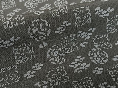 平和屋着物●上質な小紋 変わり市松丸文 健勝苑扱い 正絹 逸品 AABC4894zg