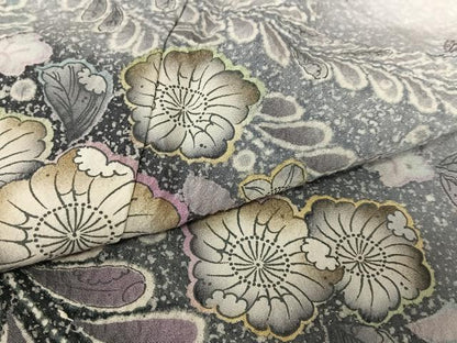 平和屋着物●訪問着 辻が花 絞り 暈し染め 金彩 正絹 逸品 未使用 AABC4903zg