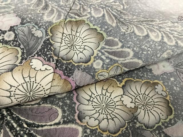 平和屋着物●訪問着 辻が花 絞り 暈し染め 金彩 正絹 逸品 未使用 AABC4903zg