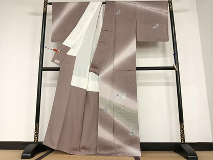 平和屋着物●訪問着　松　暈し染め　金彩　やまと誂製　正絹　逸品　未使用　AABC4953zg