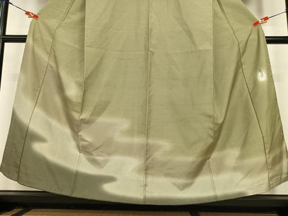 平和屋着物●根津栄一　訪問着　紬地　霞文　暈し染め　正絹　逸品　AABC4964zg