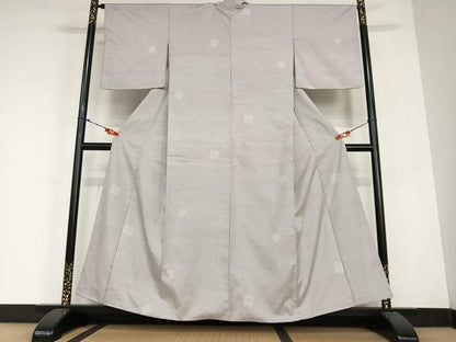 平和屋着物●上質な紬　源氏香　正絹　逸品　AABC4969zg