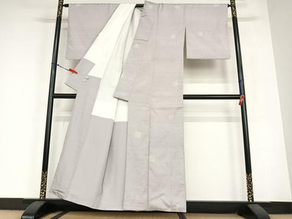 平和屋着物●上質な紬　源氏香　正絹　逸品　AABC4969zg