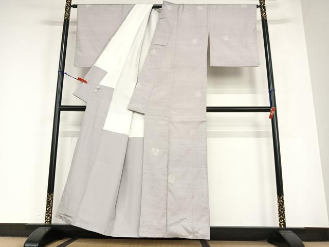 平和屋着物●上質な紬　源氏香　正絹　逸品　AABC4969zg