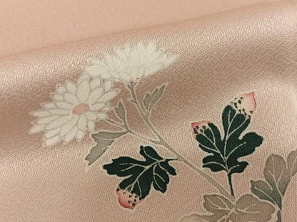 平和屋着物●訪問着　友禅　草花文　枝梅　暈し染め　正絹　逸品　AABC4972zg