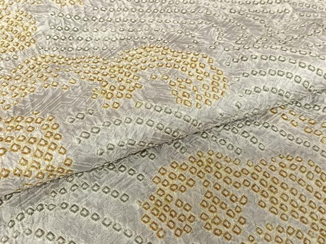 平和屋着物●訪問着 絞り 立波文 正絹 逸品 AABC4978zg