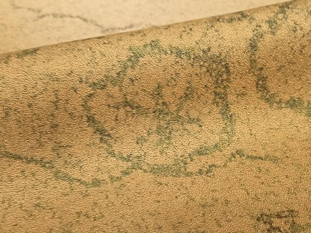 平和屋着物●中嶋まさひろ 蝋彩染作家　訪問着　雲重ね亀甲花文　暈し染め　正絹　逸品　AABC4988zg
