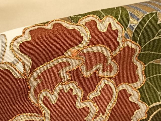 平和屋着物●豪華色留袖　駒刺繍　色紙重ね流水花文　金彩　やまと誂製　正絹　逸品　AABC5011zg