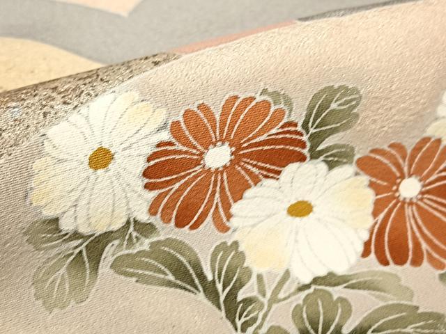 平和屋着物●豪華色留袖　駒刺繍　道長地紙重ね花文　金銀彩　正絹　逸品　AABC5012zg