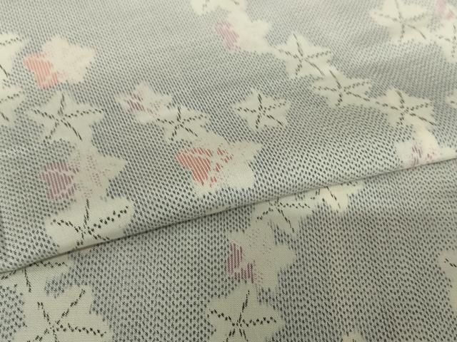 平和屋着物○上質な紬 楓文 正絹 逸品 未使用 AABC5023zg