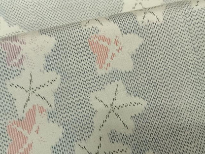 平和屋着物●上質な紬　楓文　正絹　逸品　未使用　AABC5023zg