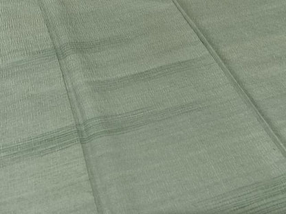 平和屋着物●上質な紬　訪問着　横段文　正絹　逸品　AABC5038zg