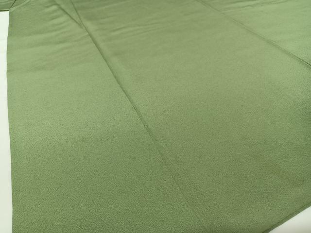 平和屋着物●本草木染作家　瑞寶　舞衣　色無地　青丹色　正絹　逸品　AABC5047zg