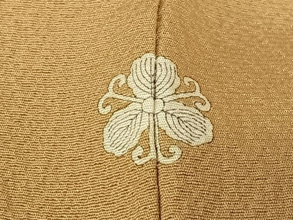 平和屋着物●上質な色無地　焦香色　正絹　逸品　AABC5051zg