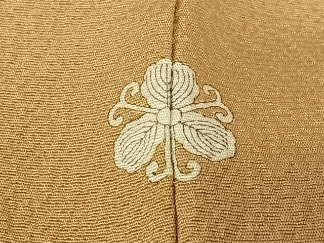 平和屋着物●上質な色無地　焦香色　正絹　逸品　AABC5051zg