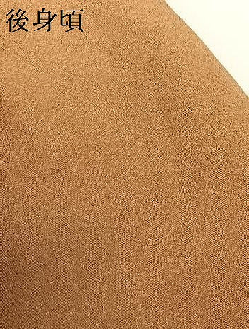 平和屋着物●上質な色無地　胡桃色　正絹　逸品　未使用　AABC5066zg