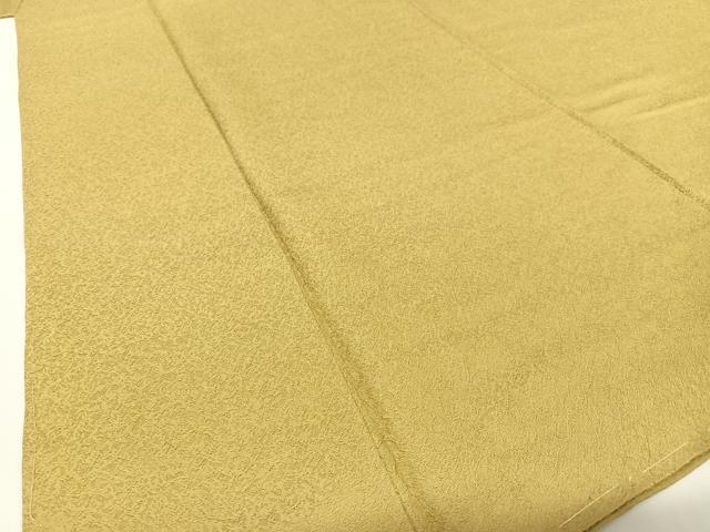 平和屋着物●上質な色無地　氷割れ地紋　路考茶　正絹　逸品　未使用　AABC5070zg