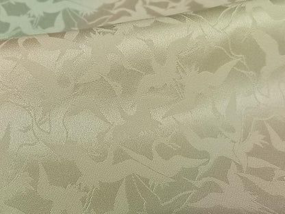 平和屋着物●長襦袢　袷　群れ鶴文　暈し染め　正絹　逸品　AABC5073zg
