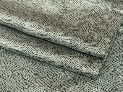 平和屋着物●お召 立波文 正絹 逸品 AABC5086zg