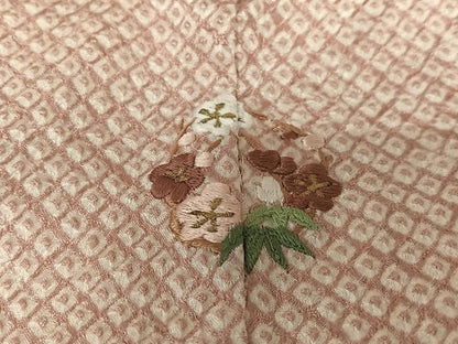 平和屋着物●訪問着 総絞り 刺繍 松竹梅 暈し染め 金糸 正絹 逸品 未使用 AABC5094zg