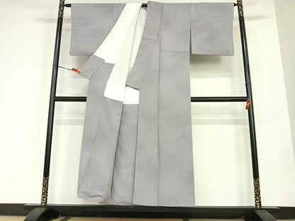 平和屋着物●二代目 川村久太郎 小紋 霞文 暈し染め 正絹 逸品 AABC5108zg