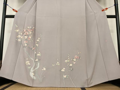 平和屋着物●訪問着　作家物　枝花文　正絹　逸品　AABC5144zg