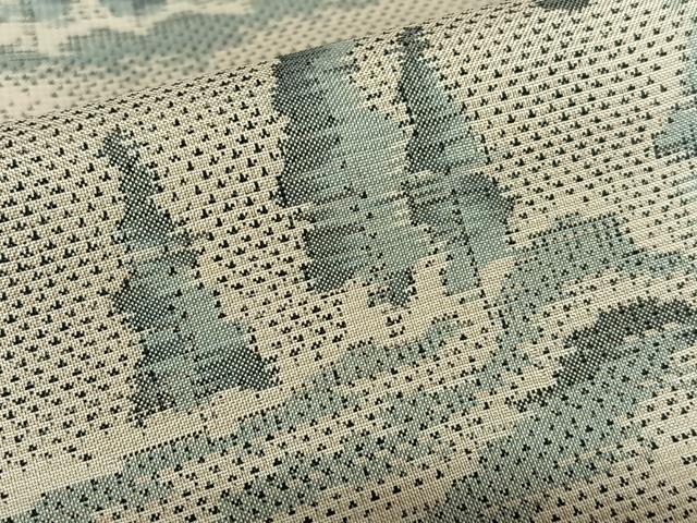 平和屋着物●本場大島紬　白大島　カタス7マルキ　総絣　樹林風景文　正絹　逸品　AABC5149zg