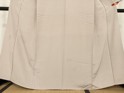平和屋着物●無地絵羽訪問着 中国三大刺刺繍 汕頭刺繍 スワトウ刺繍 相良刺繍 草花丸文 鴇浅葱色 正絹 逸品 AABC5155zg