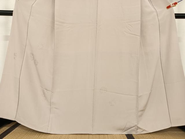 平和屋着物●無地絵羽訪問着 中国三大刺刺繍 汕頭刺繍 スワトウ刺繍 相良刺繍 草花丸文 鴇浅葱色 正絹 逸品 AABC5155zg