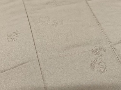 平和屋着物●無地絵羽訪問着 中国三大刺刺繍 汕頭刺繍 スワトウ刺繍 相良刺繍 草花丸文 鴇浅葱色 正絹 逸品 AABC5155zg